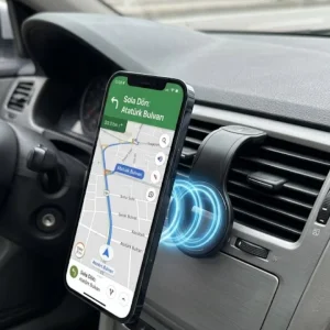 Araç İçi Manyetik Telefon Tutucu Alüminyum Gövdeli Navigasyon Standı