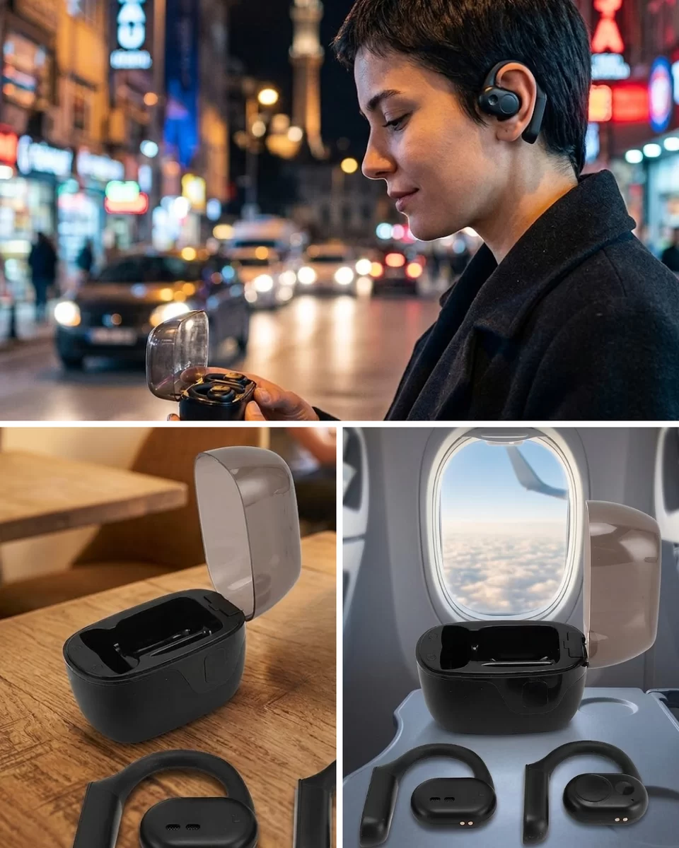 Şarj Kutulu Kablosuz Kulaklık Dokunmatik Kontrol Stereo Ses Deneyimi