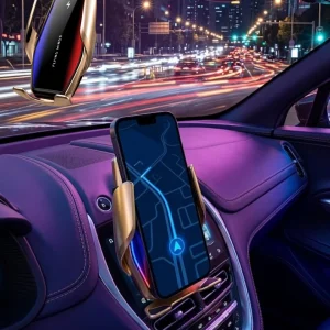 Otomatik Sensörlü Araç Telefon Tutucu Kablosuz Şarj Özellikli 360 Derece Döner