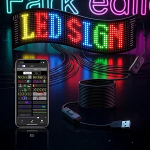 RGB LED Matrix Panel 60 cm 16x96 Piksel Kayan Yazı ve Animasyon Destekli