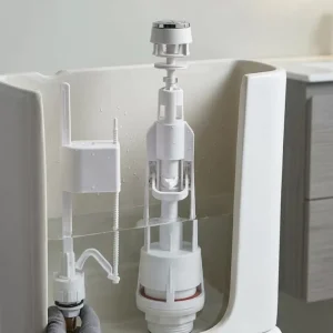 Basmalı Vitrifiye Rezervuar İç Takımı Ayarlanabilir Sessiz Dolumlu Klozet Rezervuar Mekanizması