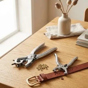 Kemer Delme Pensesi 2li Set Deri Ürünler İçin Pratik Delik Açma Aparatı