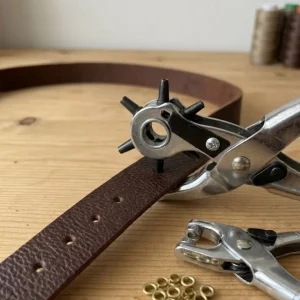 Deri Delme Aparatı 2li Kemer Çanta Ayakkabı Delme Pensesi Seti