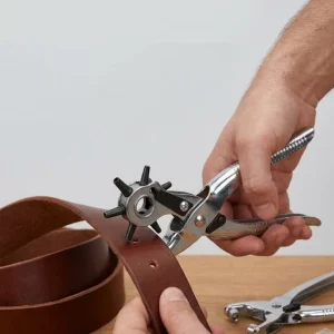 2li Kemer Delme Aparatı Deri Delik Açma Pensesi Çok Amaçlı Kullanım