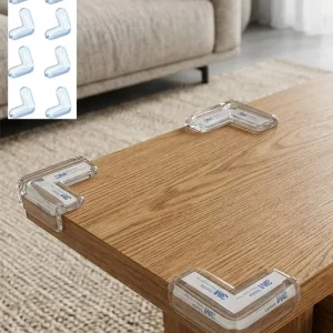 Şeffaf Köşe Koruyucu 8 Adet Set Çocuk Güvenlik Masa Köşe Aparatı