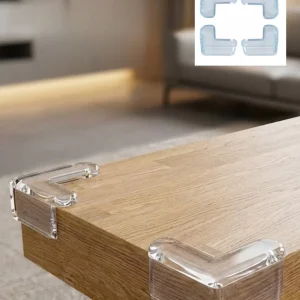 Şeffaf Masa Kenar Koruyucu 4 Lü Set Mobilya Köşe Koruma Aparatı