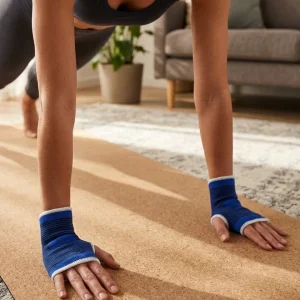 Mavi Bilek Koruyucu Spor Destekliği Çift El İçin Evrensel Boy