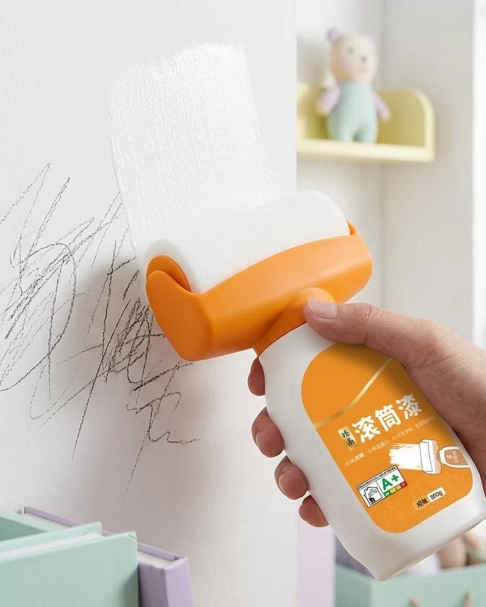 Küçük Duvar Hasar Onarım Rulosu Hazneli Hızlı Kuruyan Boya Fırçası