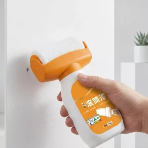 Duvar Rötuş Boya Rulosu 2si 1 Arada Hazneli Hızlı Kuruyan Yama Fırçası