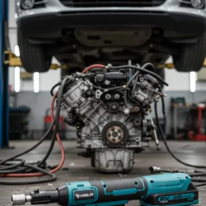 Yandan Sıkma Somun Uyumlu Akülü Cırcır Kolu 21V Güçlü Tork