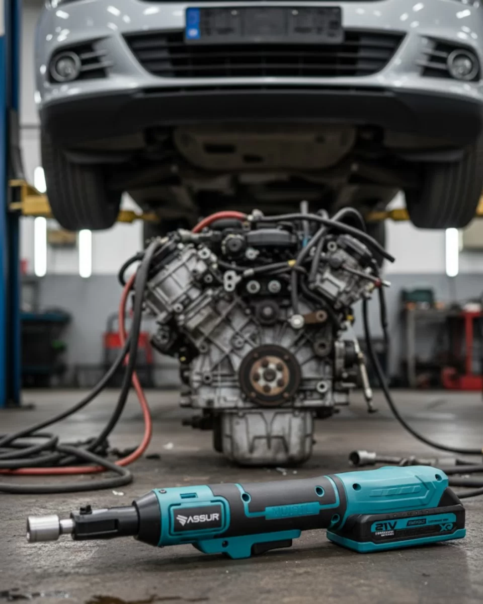 Yandan Sıkma Somun Uyumlu Akülü Cırcır Kolu 21V Güçlü Tork