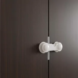 4 Adet Bebek ve Çocuk Koruyucu Dolap Kilidi Vida Gerektirmeyen Güvenlik Seti