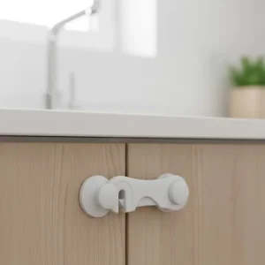 4 Adet Bebek Güvenlik Dolap Kilidi Çift Taraflı Bantlı Kolay Montajlı Emniyet Seti