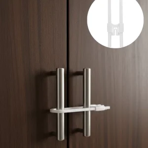 4 Adet Dolap Kapak Kilidi Ev İçi Güvenlik İçin Pratik Koruma Seti