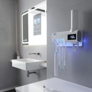 Manyetik Duvar Tipi UV Hijyenik Diş Fırçası Tutucu