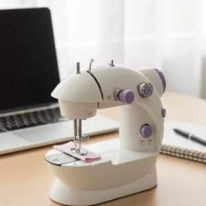 Ev Tipi Mini Dikiş Makinesi Ayarlanabilir Hız ve Işıklı