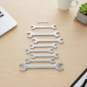 Farklı Ölçülerde Kombine Açık Ağız Anahtar Takımı