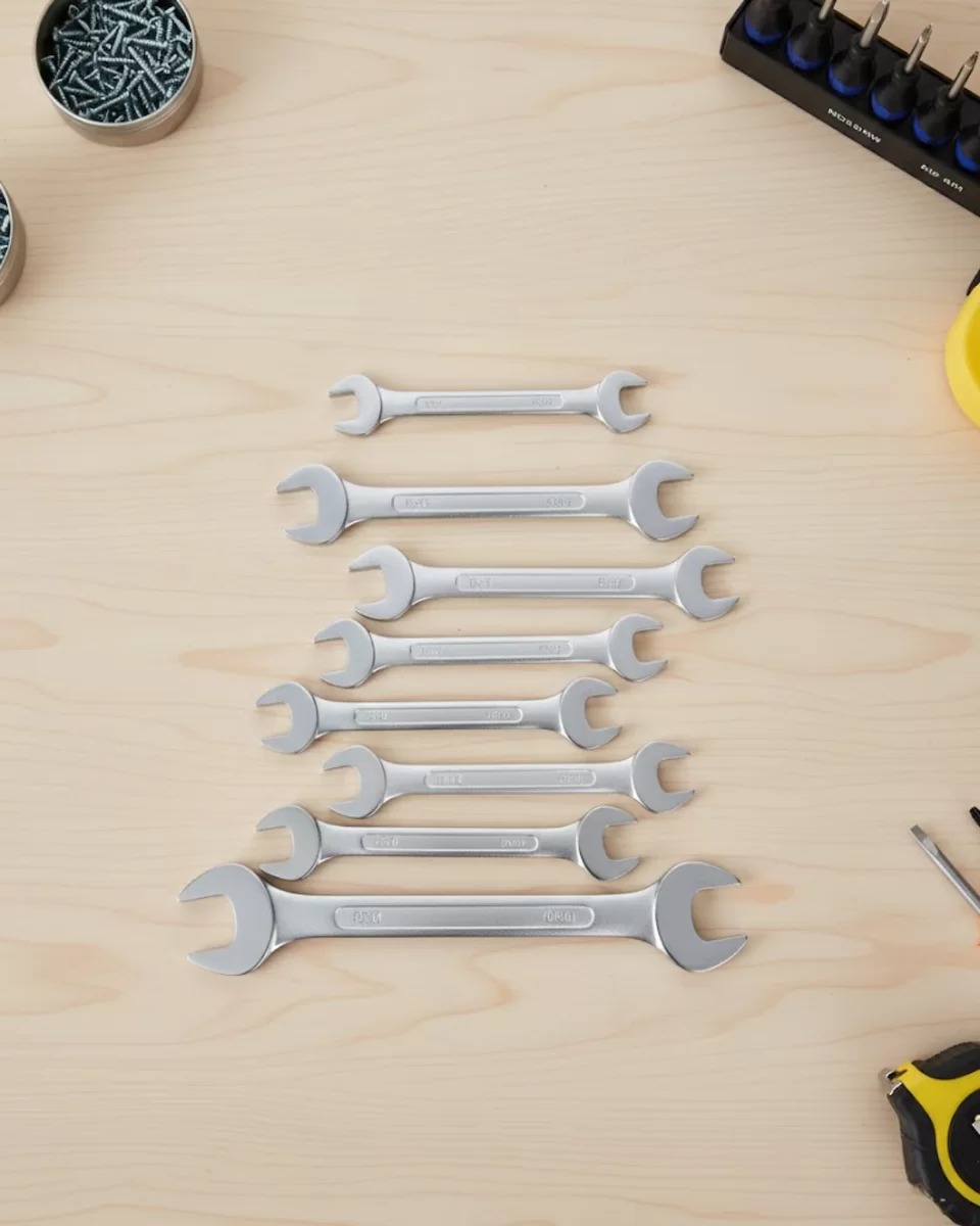 Ev ve Atölye Kullanımına Uygun 8li Kombine Anahtar Seti