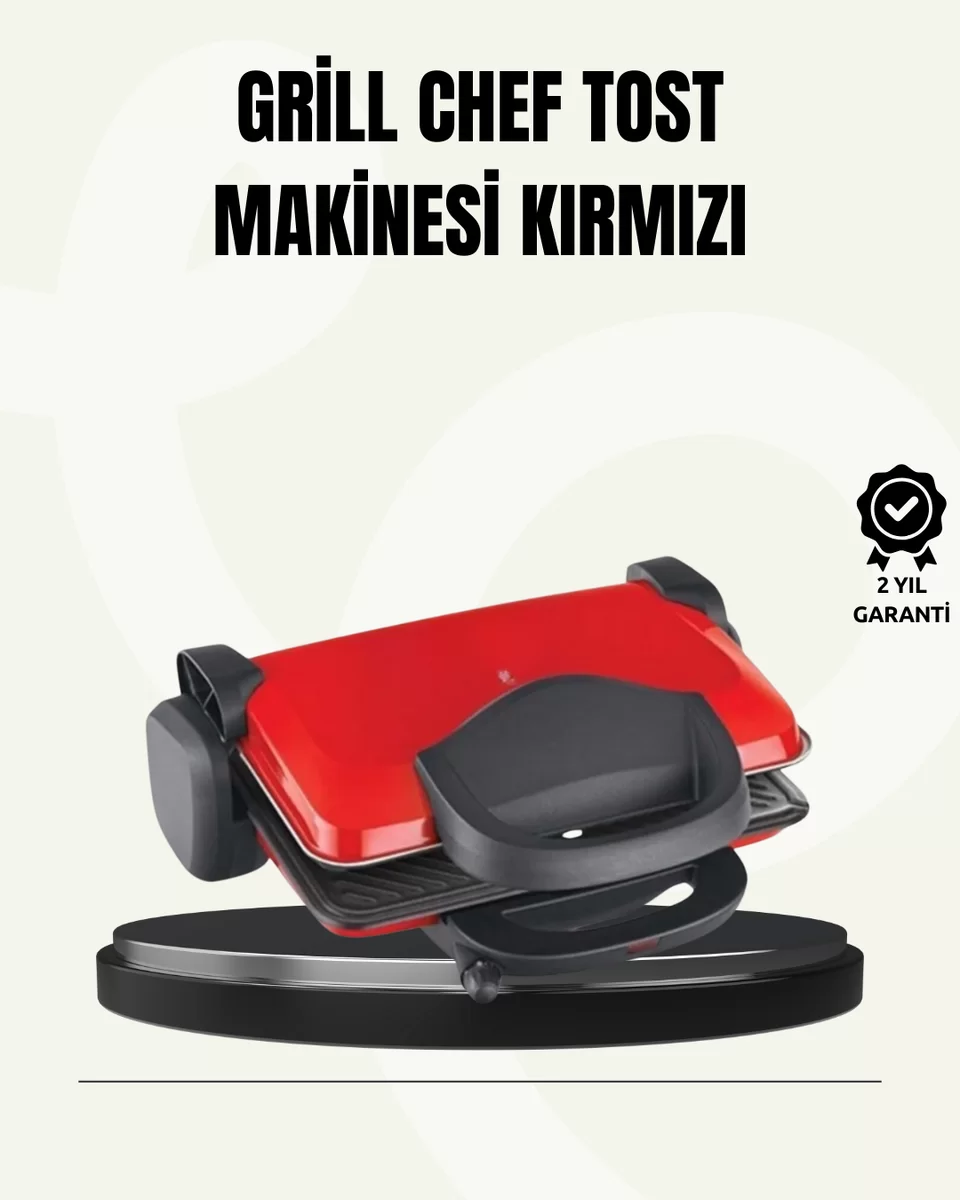 Tost Makinesi Geniş Kapasiteli Çıkarılabilir Plaka Üç Kademeli Isı Ayarlı