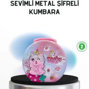 Anahtarlı Çocuk Para Kasası Eğitici ve Dekoratif Tasarım