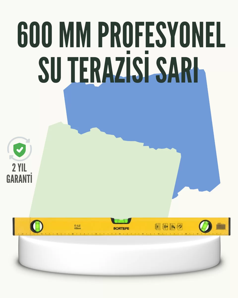 Profesyonel 600 mm Su Terazisi Duvar ve Montaj İşleri İçin