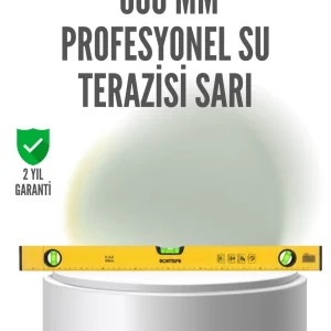 600 mm Su Terazisi Sarı Dayanıklı Gövde Hassas Ölçüm