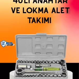 40 Parça Cırcır Lokma Anahtar Seti Profesyonel Kullanım