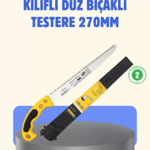 Kılıflı Budama Bahçe Testeresi 270 mm Düz Bıçaklı