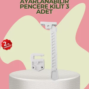 Cam Pencere Açılma Kontrol Kilidi Kolay Montaj 3’lü