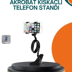 Eller Serbest Kullanım Sağlayan Masaüstü Telefon Tutucu