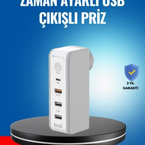 Ev ve Ofis İçin Zaman Kontrollü Çoklu Şarj Cihazı