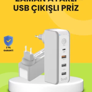 Hızlı Şarj Destekli Zaman Ayarlı USB Şarj Adaptörü