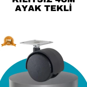 4 cm Kilitsiz Masa Ayağı Tekli Sessiz ve Akıcı Hareket