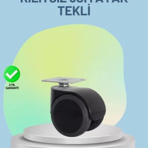 Mobilya Tekerleği 6 cm Kilitsiz Tekli Satış