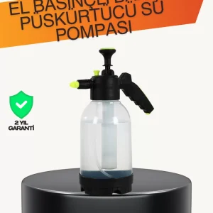 Manuel Köpük Üreten Basınçlı Sprey Şişesi 2L Temizlik ve Oto Yıkama