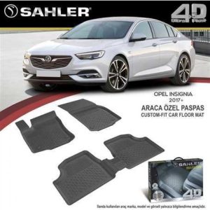 4D Paspas Havuzlu Opel Insigna (2017-2023) 5 Prç Siyah Kutulu Orjinal