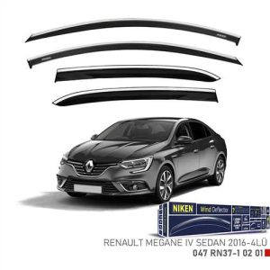 Renault Megane Iv Sedan 2016- Kromlu Cam Rüzgarligi 4Lü