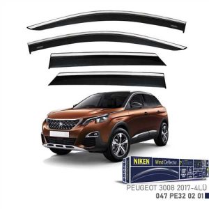 Peugeot 3008 2017- Kromlu Cam Rüzgarligi 4Lü