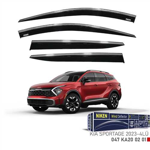 Kia Sportage 2023- Kromlu Cam Rüzgarligi 4Lü