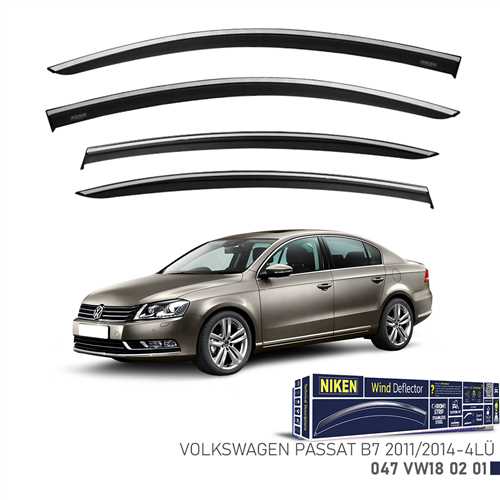 Vw Passat B7 2011-2014 Kromlu Cam Rüzgarligi 4Lü