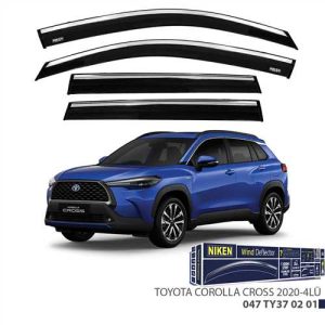 Toyota Corolla Cross 2020- Kromlu Cam Rüzgarligi 4Lü