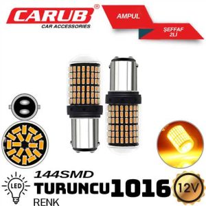 Ampul 1016 12V 144  Smd Led Turuncu 2 Li