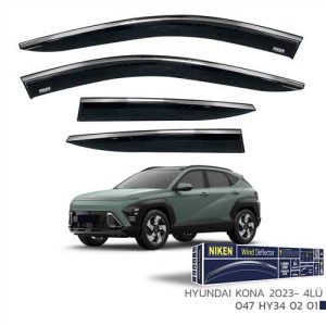 Hyundai Kona 2023- Kromlu Cam Rüzgarligi 4Lü