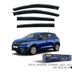 Dacia Sandero Stepway 2022- Kromlu Cam Rüzgarligi 4Lü
