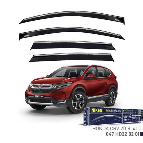 Honda Crv 2018- Kromlu Cam Rüzgarligi 4Lü