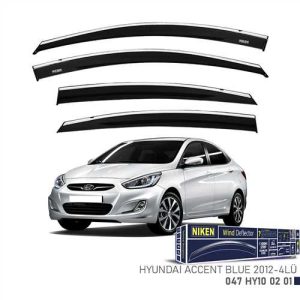 Hyundai Accent Blue 2012- Kromlu Cam Rüzgarligi 4Lü