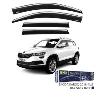 Skoda Karoq 2018- Kromlu Cam Rüzgarligi 4Lü