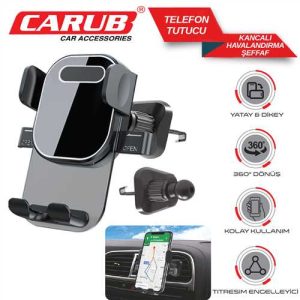 Telefon Tutucu Havalandirma Kancali Seffaf