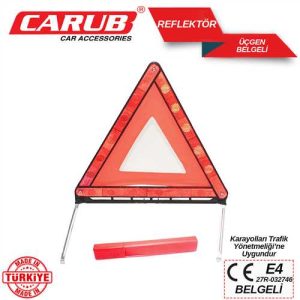 Üçgen Reflektör Demir Ayak E4 Belgeli