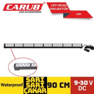 Off Road Sis Projektör 90 Cm Sari-Sari Çakarli 9-30V Çakmakli Fonksiyonlu